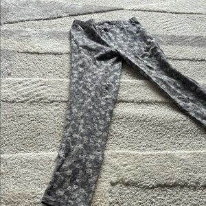 Kids Gray Patterned Leggings